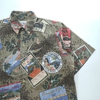 Reyn Spooner Hawaiian Traditionals Kona Coffee Print Aloha Shirt Short Sleeve Button Down Cotton Poly Vintage