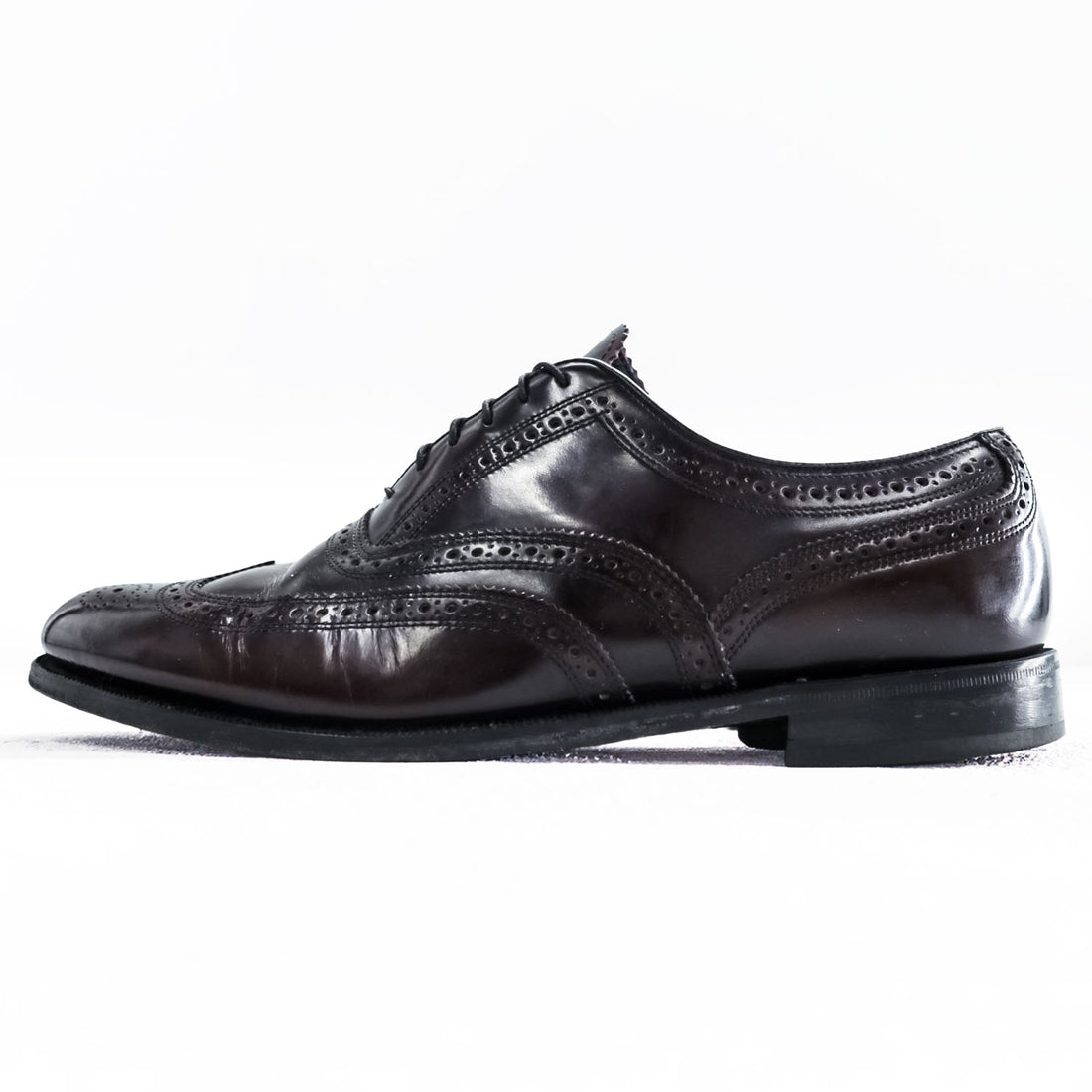 FLORSHEIM ウィングチップ レザー ドレスシューズ 革靴 27.5cm メダリオン フルブローグ Lexington 30300