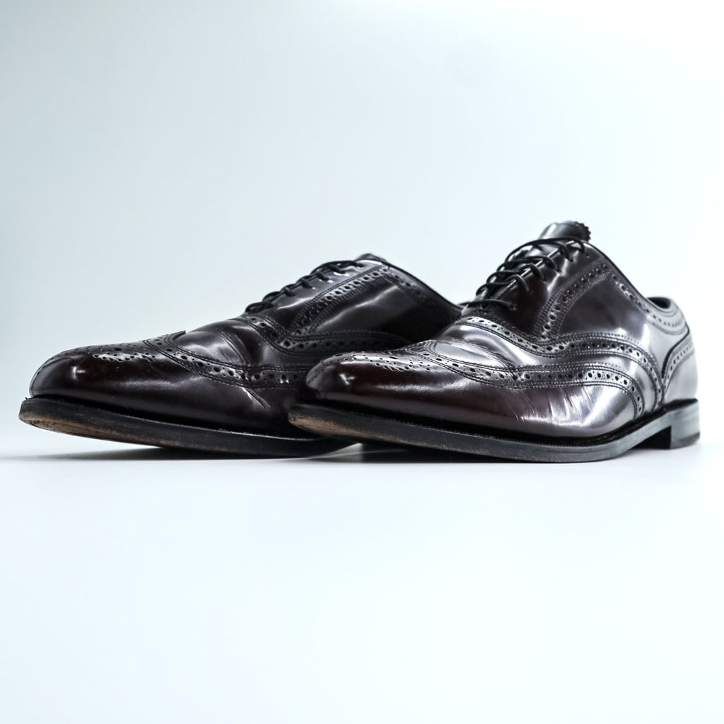 FLORSHEIM ウィングチップ レザー ドレスシューズ 革靴 27.5cm メダリオン フルブローグ Lexington 30300