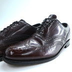 FLORSHEIM ウィングチップ レザー ドレスシューズ 革靴 27.5cm メダリオン フルブローグ Lexington 30300