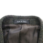 LAUREN RALPH LAUREN 90年代 ヴィンテージ ツイード テーラードジャケット ブレザー L オリーブ ヘリンボーン