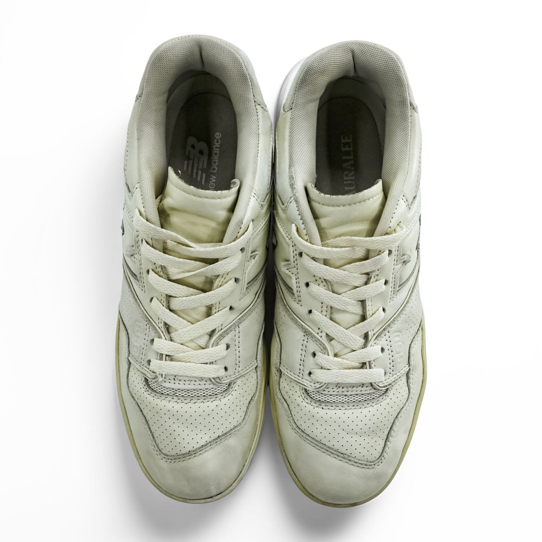 AURALEE × New Balance 550 スニーカー 26.5cm ピスタチオ エクリュ レザー BB550AR