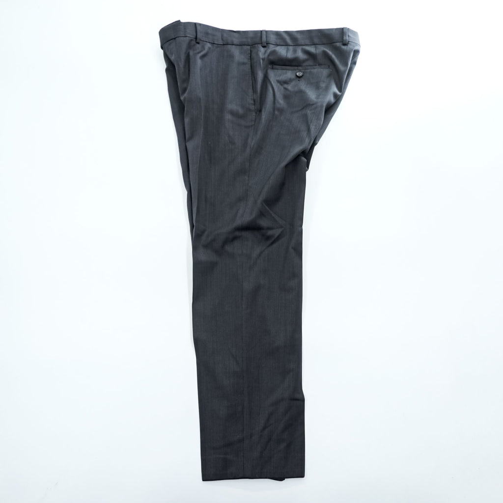 HUGO BOSS スラックス ストレッチ ドレスパンツ XL グレー センタープレス