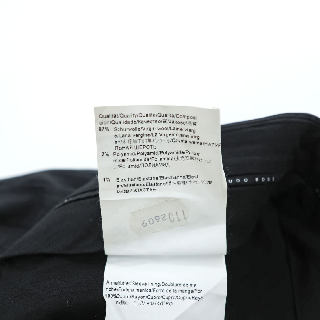 HUGO BOSS スラックス ストレッチ ドレスパンツ XL グレー センタープレス