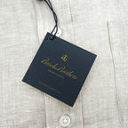 Brooks Brothers リネン 半袖シャツ L ベージュ 麻100% REGENT BAIRD McNUTT IRISH LINEN 未使用品 ボタンダウン