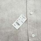 Brooks Brothers リネン 半袖シャツ L ベージュ 麻100% REGENT BAIRD McNUTT IRISH LINEN 未使用品 ボタンダウン