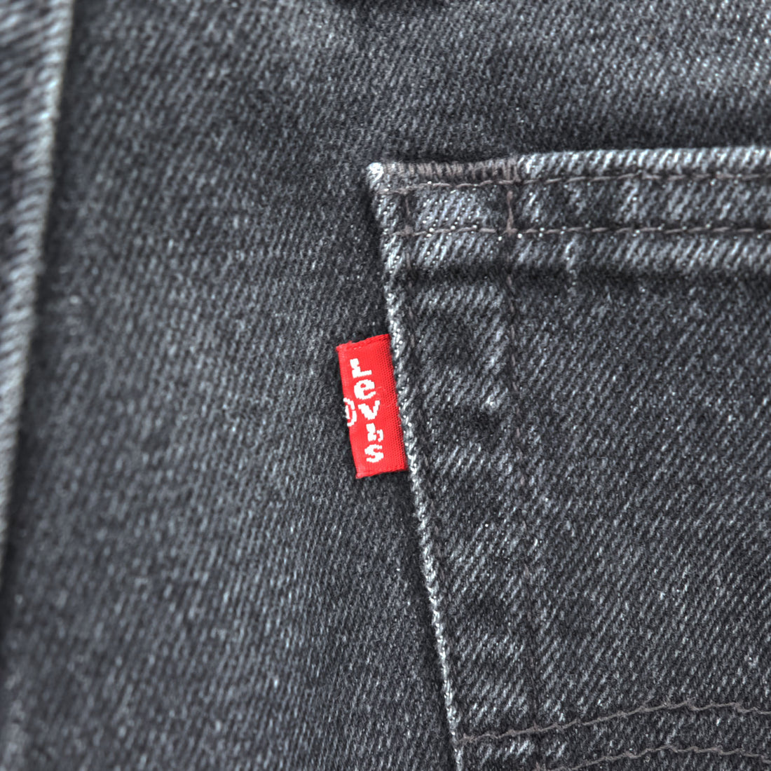 Levi's 505C ブラックデニム ジーンズ L ブラックフェード レザーパッチ ジッパーフライ 28427-0001