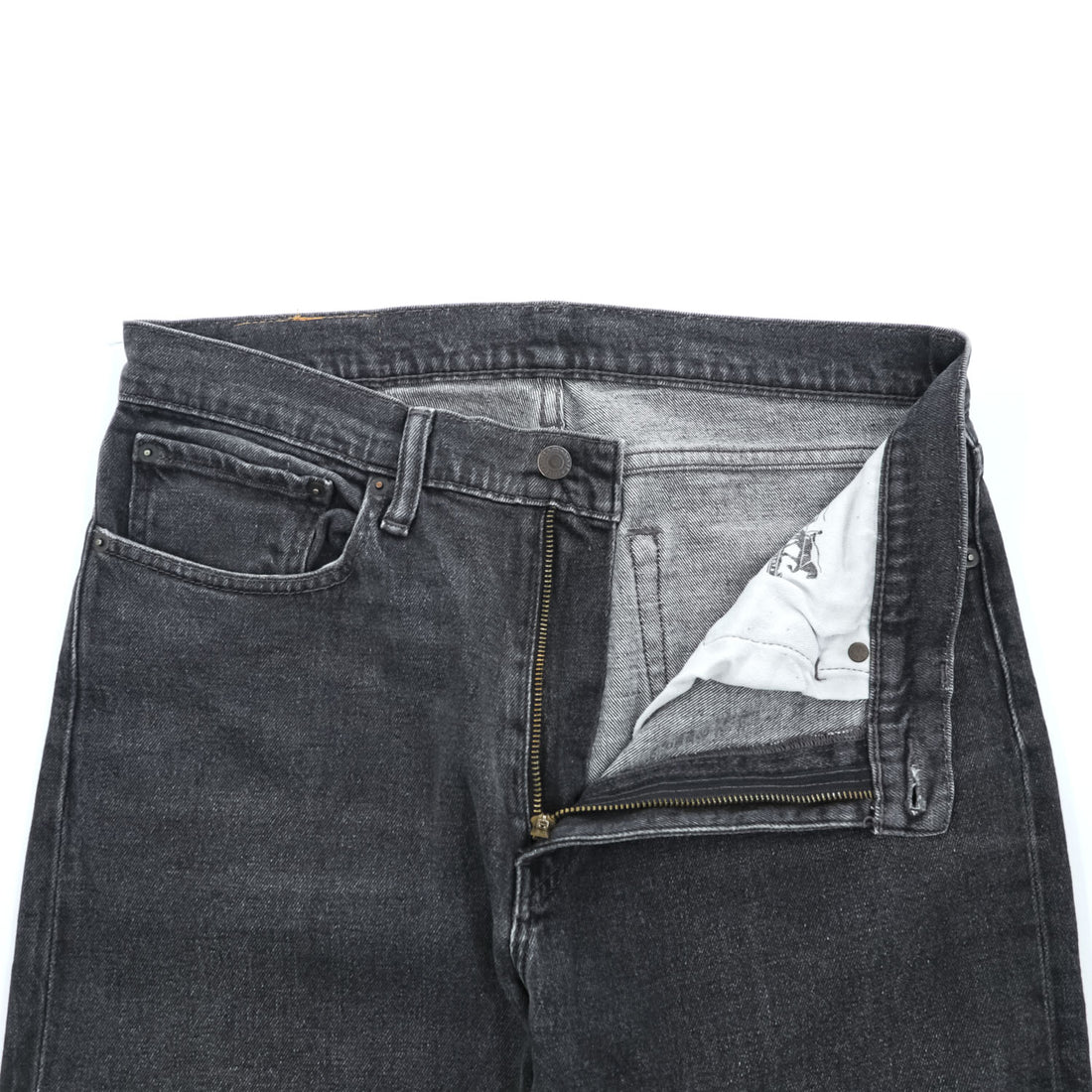 Levi's 505C ブラックデニム ジーンズ L ブラックフェード レザーパッチ ジッパーフライ 28427-0001