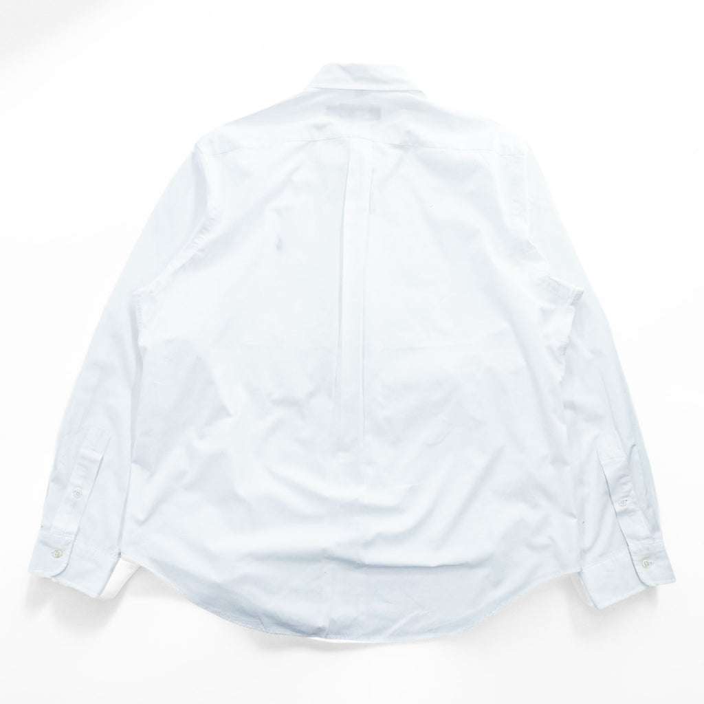 Ralph Lauren White Cotton Button Down Shirt XL Pony Logo Long Sleeve Made in Philippines