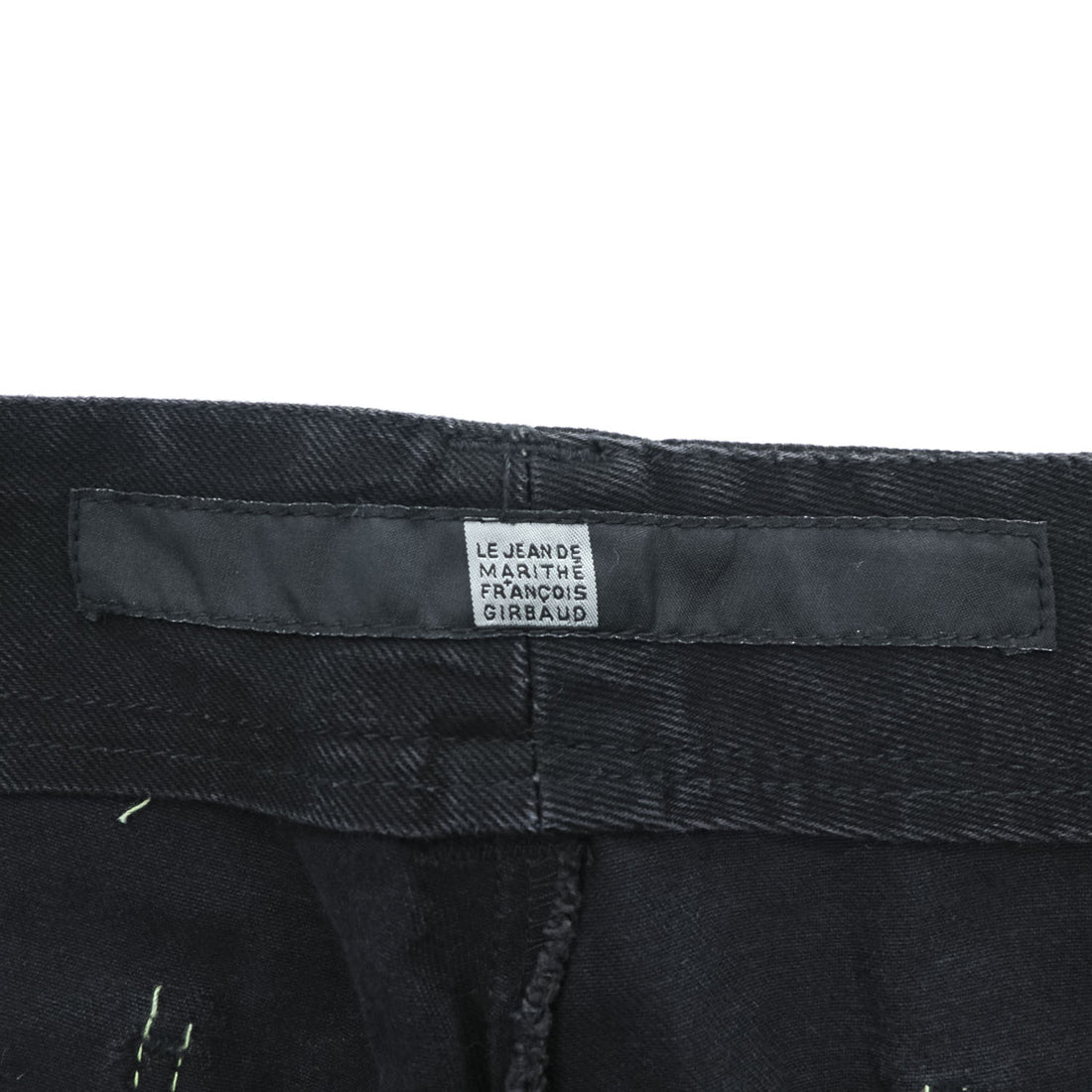 MARITHE + FRANCOIS GIRBAUD 00年代 シャトルショーツ ショートパンツ XL ブラック Taped Para Shuttle Short バギー カーゴ リーフグリーン テープ 8DP27N 未使用品