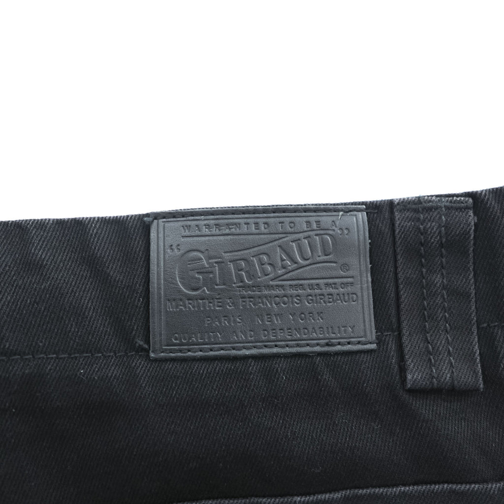 MARITHE + FRANCOIS GIRBAUD 00年代 シャトルショーツ ショートパンツ XL ブラック Taped Para Shuttle Short バギー カーゴ リーフグリーン テープ 8DP27N 未使用品