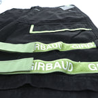 MARITHE + FRANCOIS GIRBAUD 00年代 シャトルショーツ ショートパンツ XL ブラック Taped Para Shuttle Short バギー カーゴ リーフグリーン テープ 8DP27N 未使用品