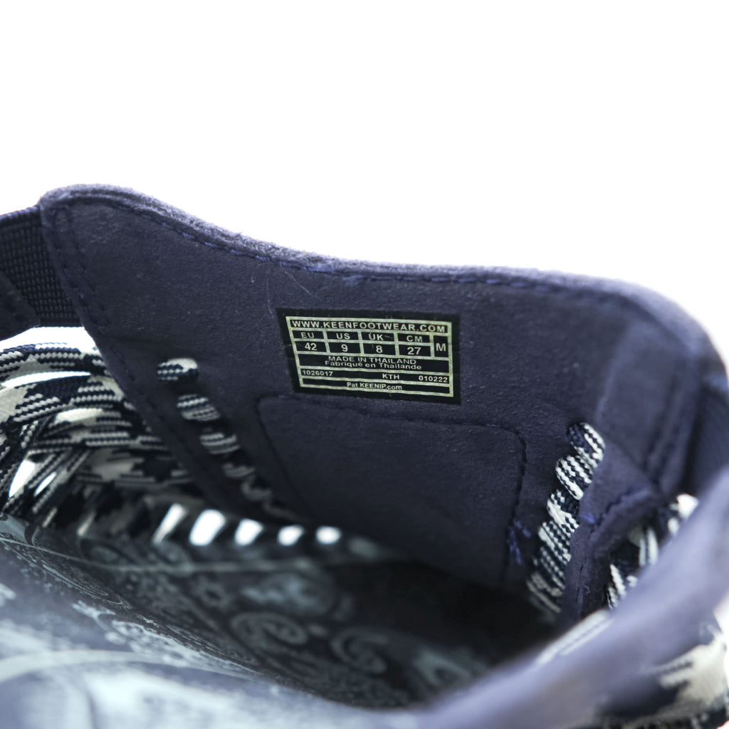 KEEN ユニーク UNEEK 2 SLIDE スライドサンダル 27cm ネイビー TOKYOHEMPCONNECTION THC ドローコード ペイズリー柄 1026017