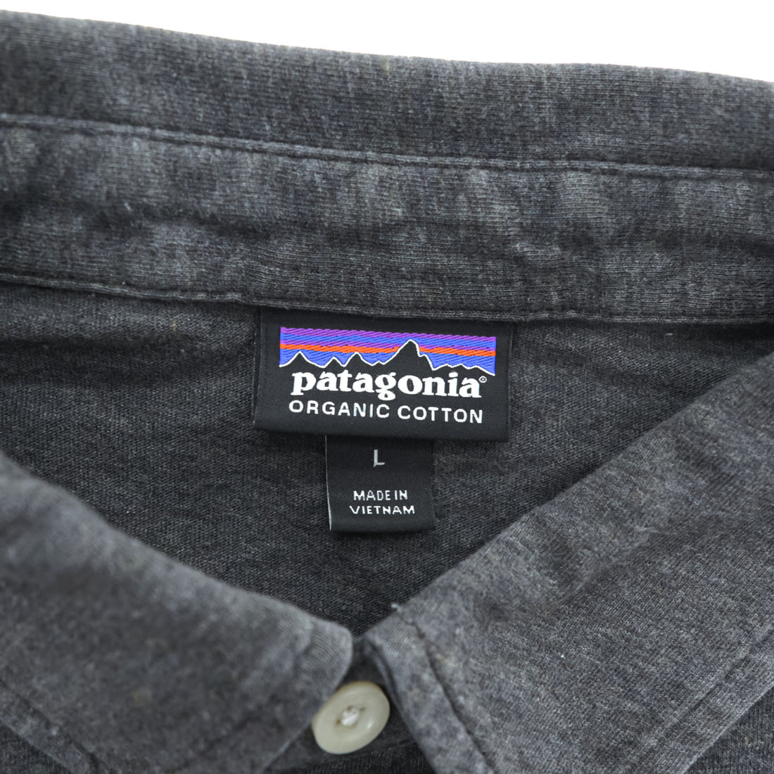 Patagonia オーガニックコットン 半袖 ポロシャツ L グレー Squeaky Clean Polo