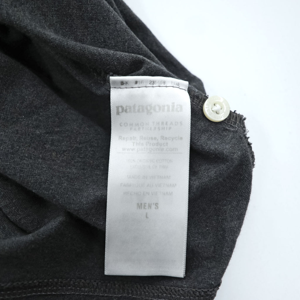Patagonia オーガニックコットン 半袖 ポロシャツ L グレー Squeaky Clean Polo