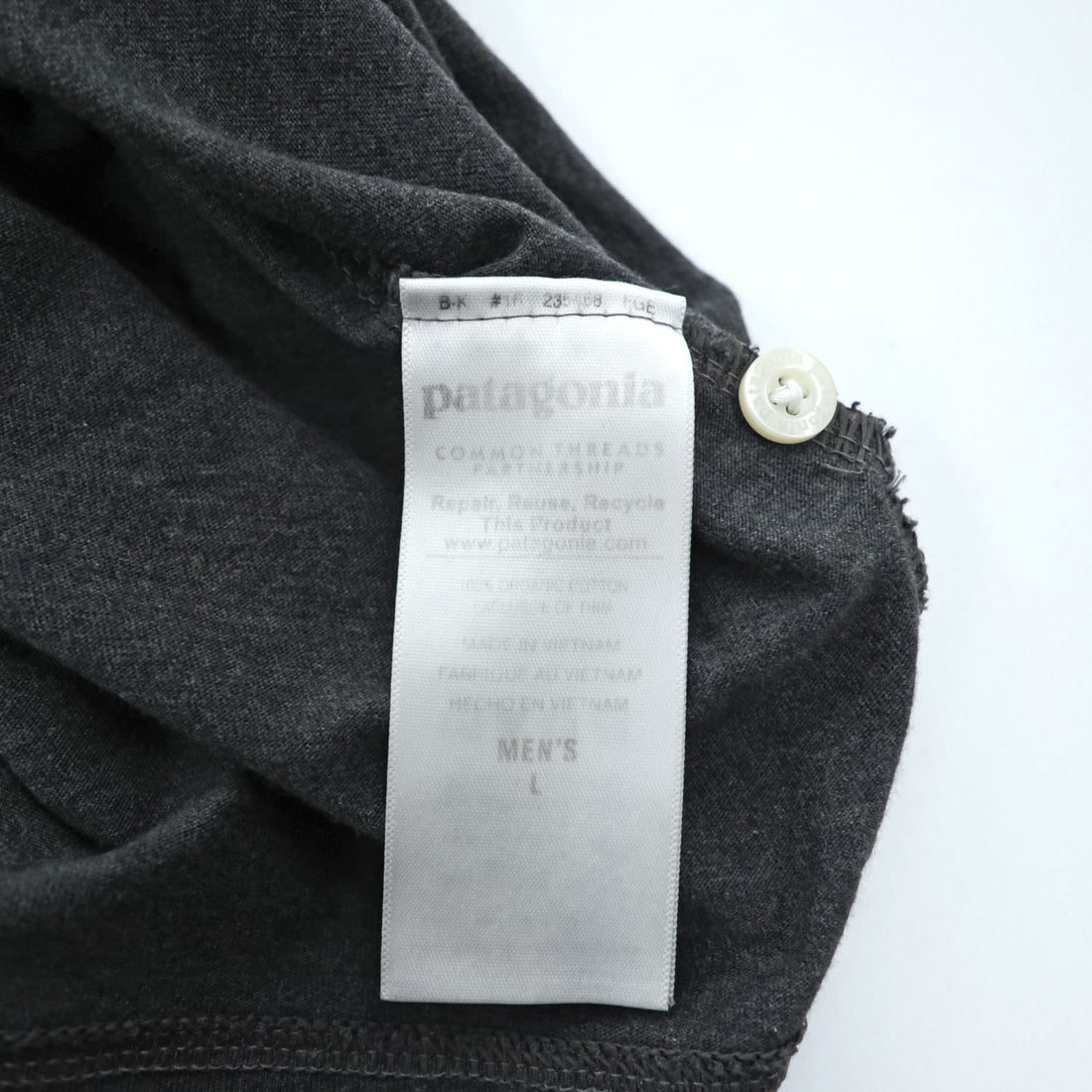 Patagonia オーガニックコットン 半袖 ポロシャツ L グレー Squeaky Clean Polo