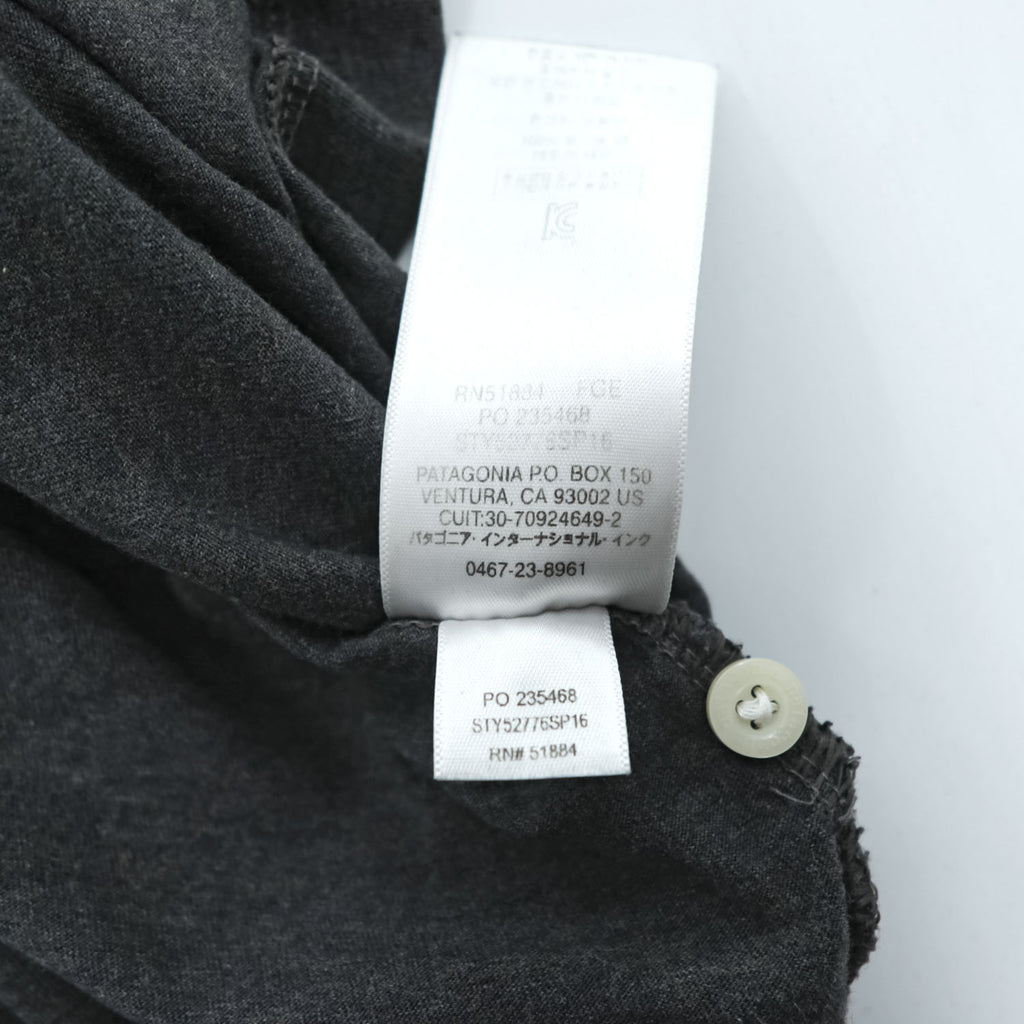 Patagonia オーガニックコットン 半袖 ポロシャツ L グレー Squeaky Clean Polo