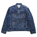 Polo Ralph Lauren デニムジャケット Gジャン XL インディゴ ブルー ヴィンテージ加工 3rdタイプ トラッカージャケット