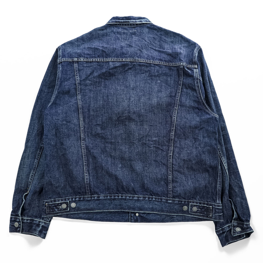 Polo Ralph Lauren デニムジャケット Gジャン XL インディゴ ブルー ヴィンテージ加工 3rdタイプ トラッカージャケット