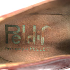 Peldir by Pellet France Burgundy Leather U Tip Derby Shoes 8.5 Vintage