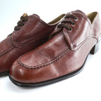 Peldir by Pellet France Burgundy Leather U Tip Derby Shoes 8.5 Vintage