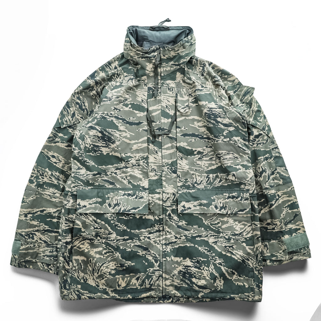 US AIR FORCE ゴアテックス GORE-TEX APECS ABUパーカー ミリタリージャケット 防水 ドローコード TENNIER INDUSTRIES デジタルタイガーカモ 8415-01-547-3518