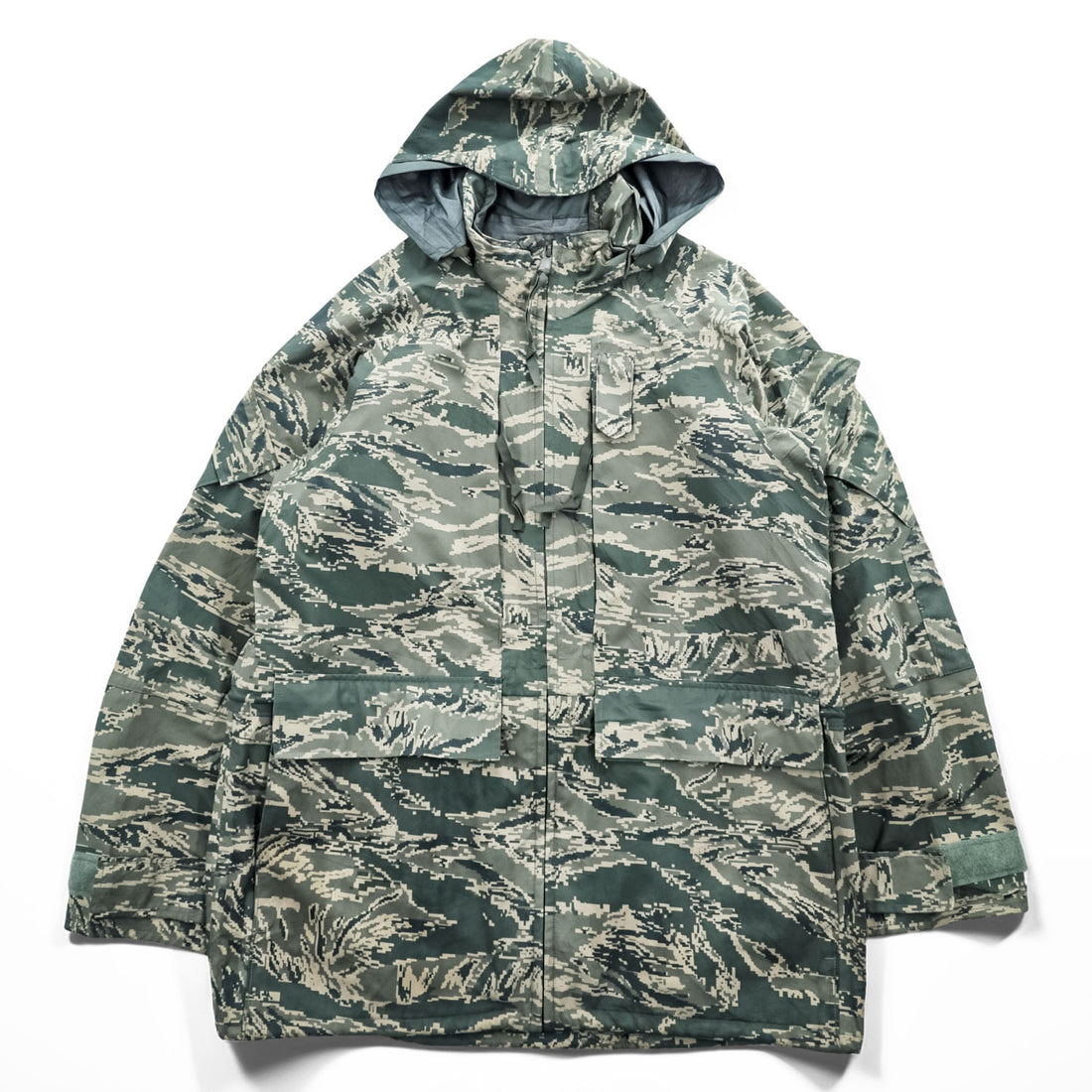US AIR FORCE ゴアテックス GORE-TEX APECS ABUパーカー ミリタリージャケット 防水 ドローコード TENNIER INDUSTRIES デジタルタイガーカモ 8415-01-547-3518