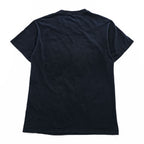 Skeleton Punk Rock Graphic T-Shirt スカル ボーンTシャツ L ブラック プリント スケルトン