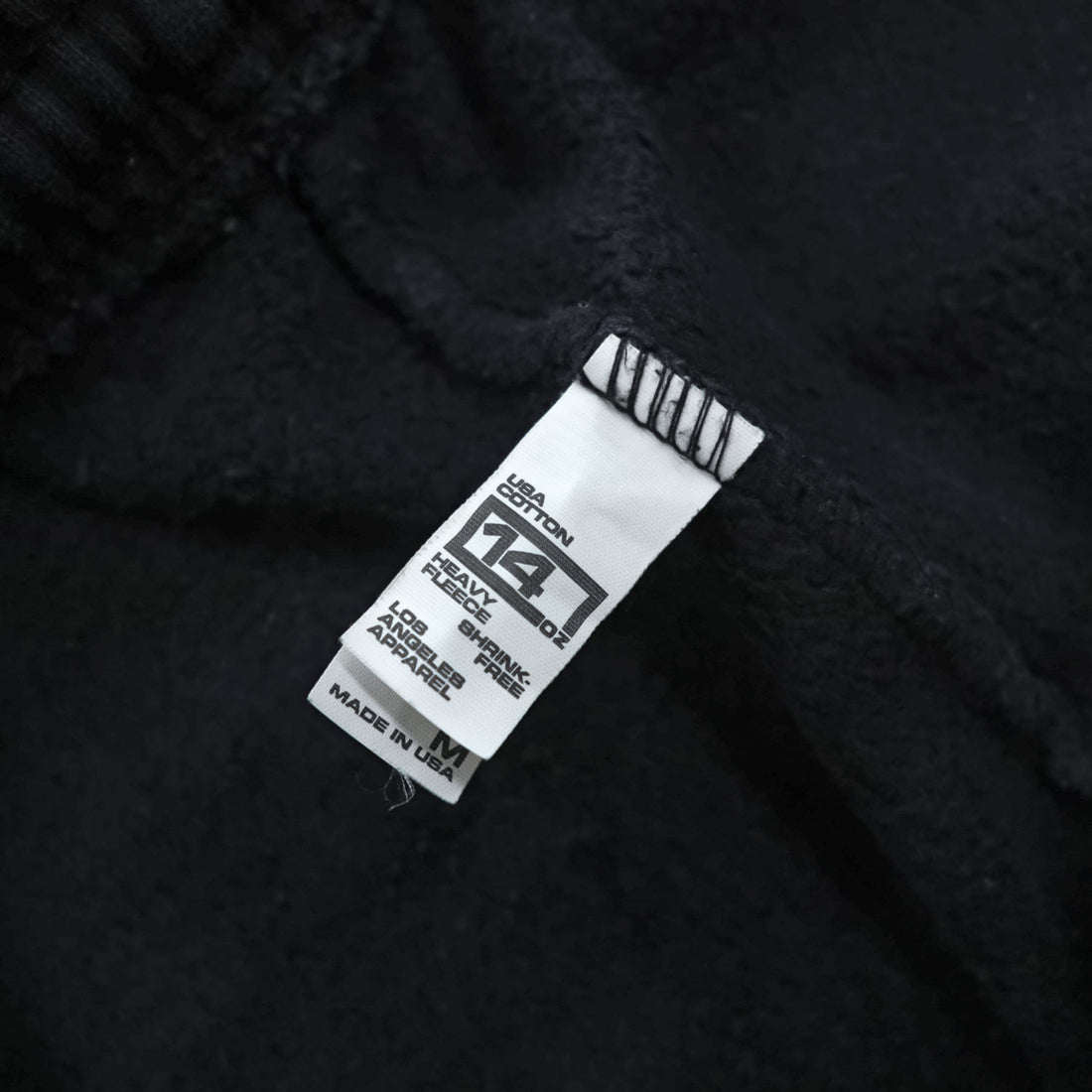 Los Angeles Apparel HF04 14oz Heavy Fleece Sweatpants Black Made in USA Men M
