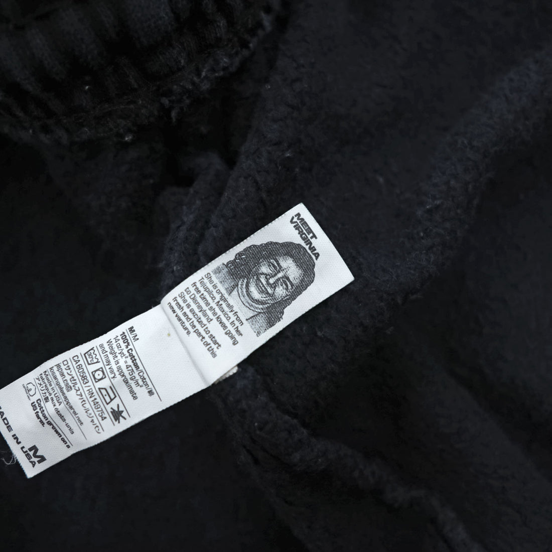 Los Angeles Apparel HF04 14oz Heavy Fleece Sweatpants Black Made in USA Men M