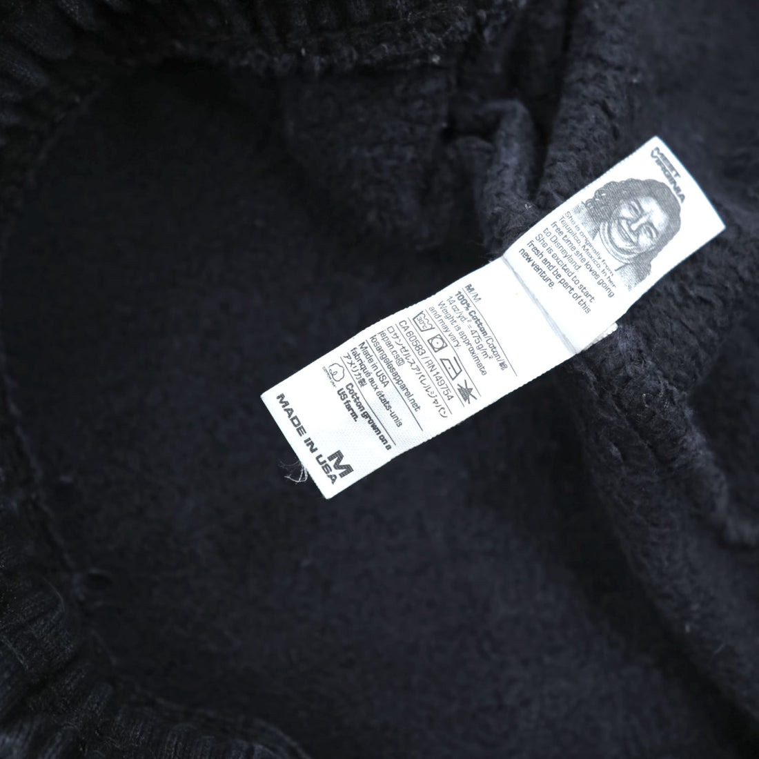 Los Angeles Apparel HF04 14oz Heavy Fleece Sweatpants Black Made in USA Men M