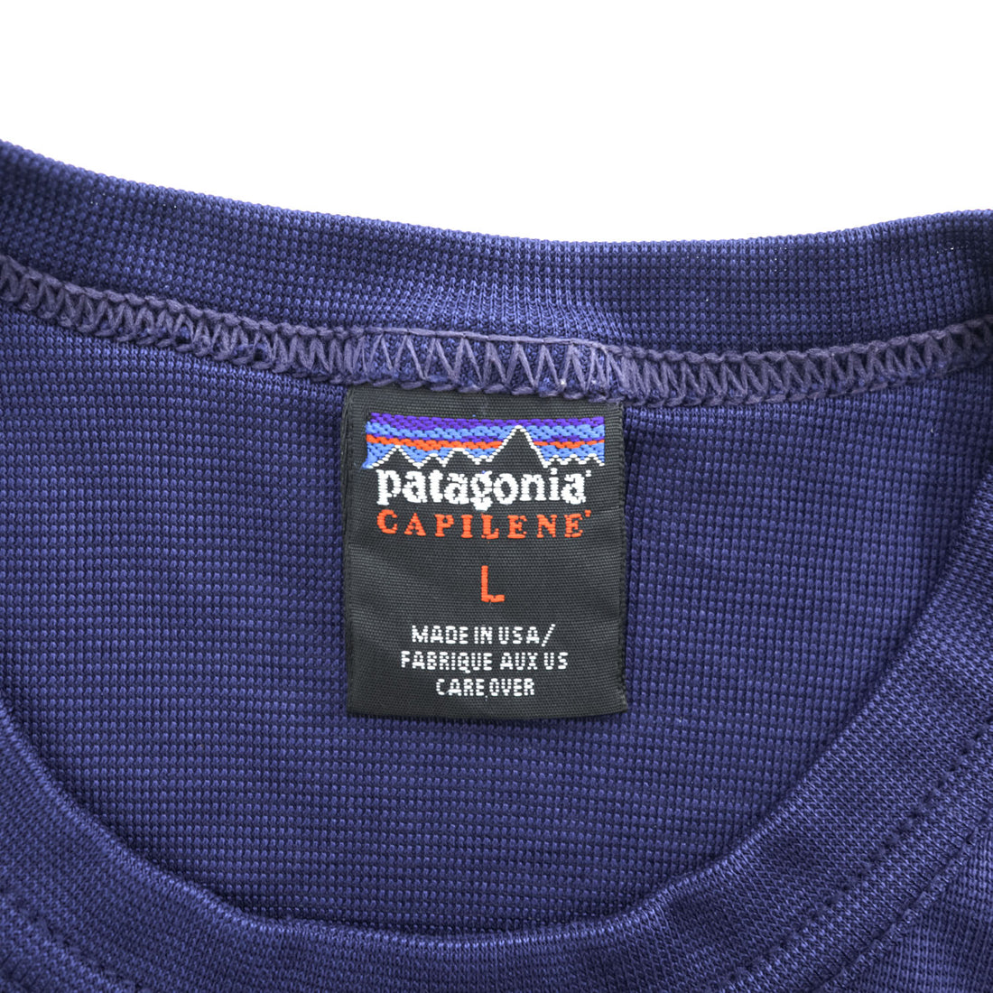 Patagonia 90年代 ヴィンテージ USA製 CAPILENE キャプリーン Tシャツ L ネイビー アウトドア