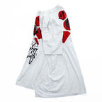Stella McCartney THANKS GIRLS Graphic Dress T Shirt White Red Black Cotton Made in Portugal IT44