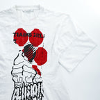 Stella McCartney THANKS GIRLS Graphic Dress T Shirt White Red Black Cotton Made in Portugal IT44