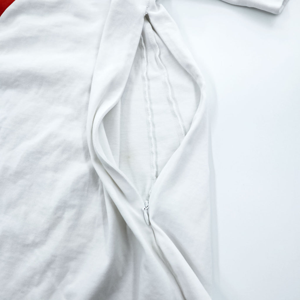 Stella McCartney THANKS GIRLS Graphic Dress T Shirt White Red Black Cotton Made in Portugal IT44