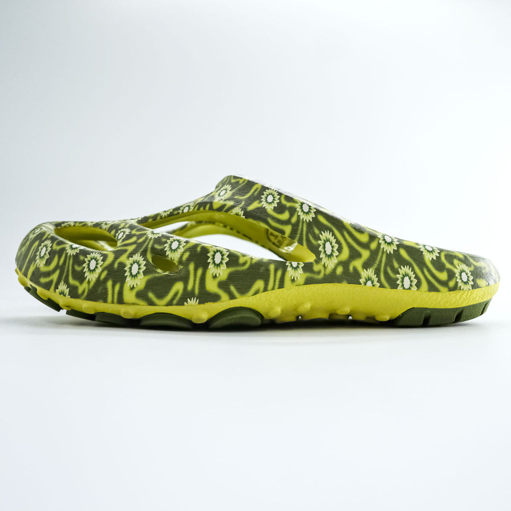 KEEN × GENTLE FULLNESS SHANTI ARTS Sandals US9 Yellow Green GF FLOWERS 1029396