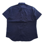 Brooks Brothers 346  半袖リネンシャツ L ネイビー 麻100% ボタンダウン