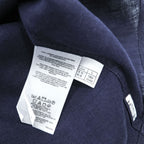 Brooks Brothers 346  半袖リネンシャツ L ネイビー 麻100% ボタンダウン