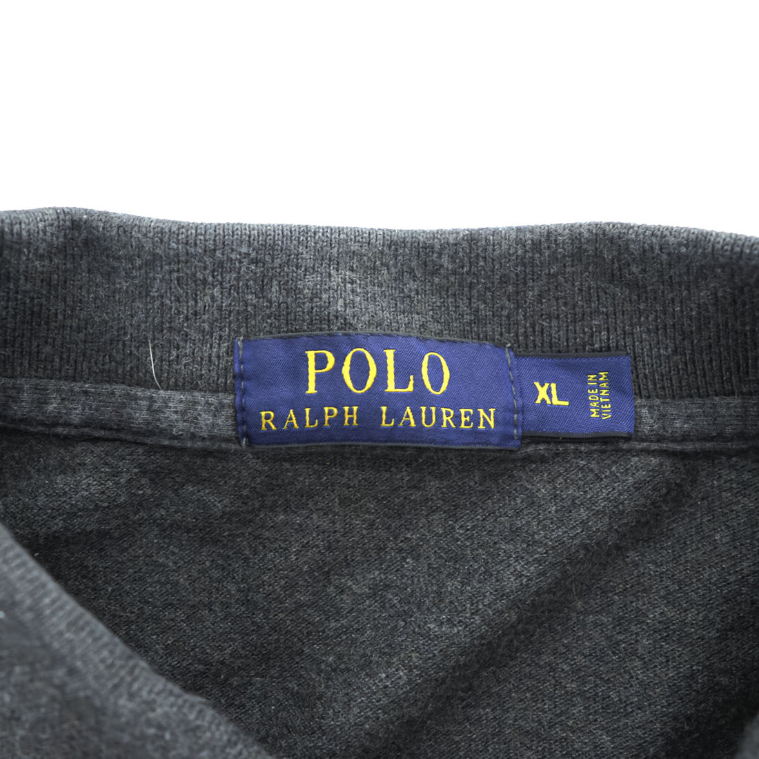 Polo Ralph Lauren 半袖 ポロシャツ XL チャコール グレー 鹿の子 スモールポニー ロゴ 刺繍