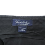 Brooks Brothers 80s Vintage USA-Made Slacks Pants, Size L, Gray, Wide Fit, 2-Tuck Pleats, Double Cuffs