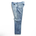 RRL Double RL Ralph Lauren 90s Ring Spun Denim Jeans Light Wash W35 Leather Patch