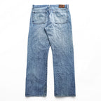 RRL Double RL Ralph Lauren 90s Ring Spun Denim Jeans Light Wash W35 Leather Patch