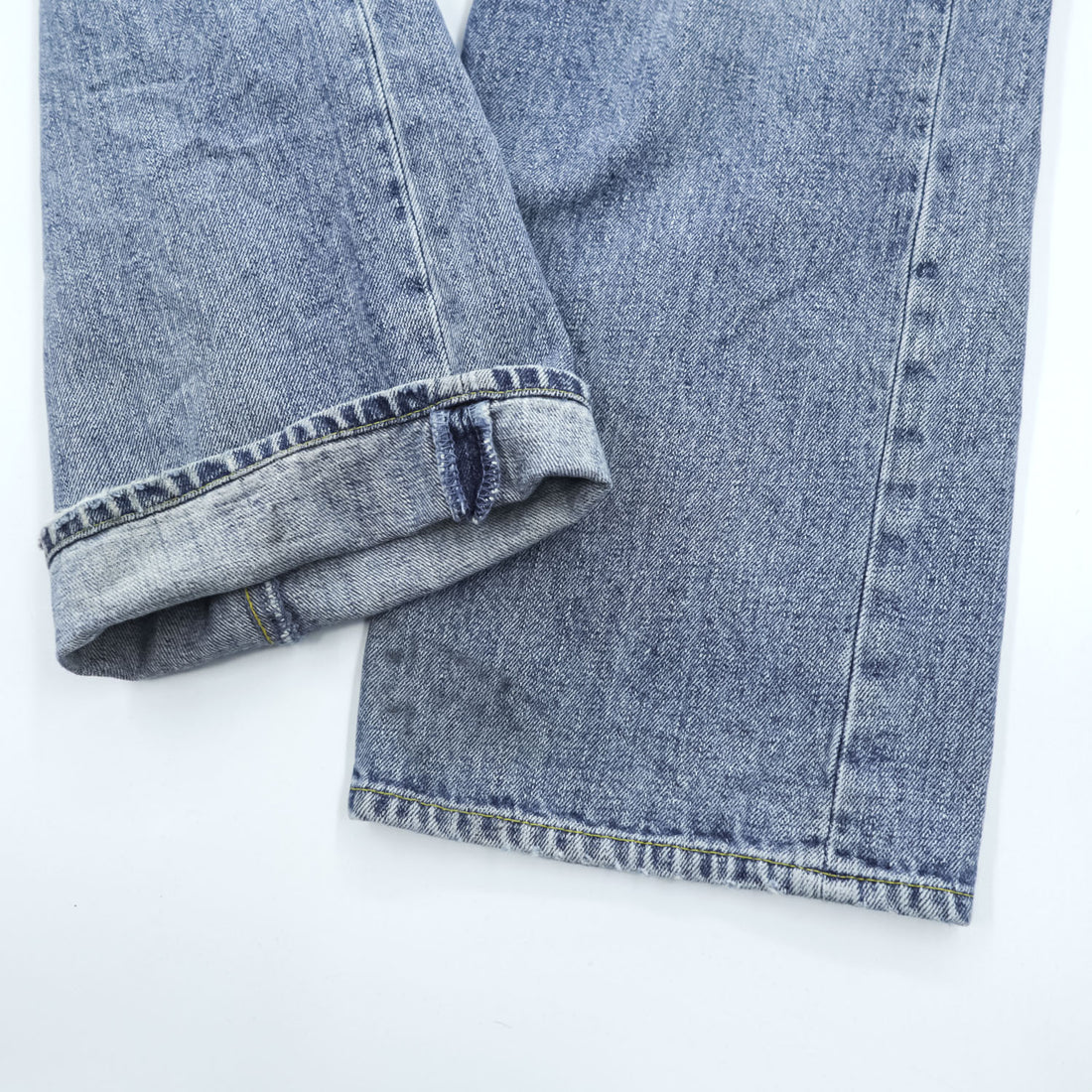 RRL Double RL Ralph Lauren 90s Ring Spun Denim Jeans Light Wash W35 Leather Patch