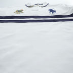 Polo Ralph Lauren 半袖 ポロシャツ CUSTOM SLIM FIT M ホワイト ネイビー ビッグポニー エンブレム