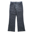 Lee 70年代 USA製 ヴィンテージ ブーツカット スラックス フレアパンツ L グレー  SCOVILLジップ 202-0803