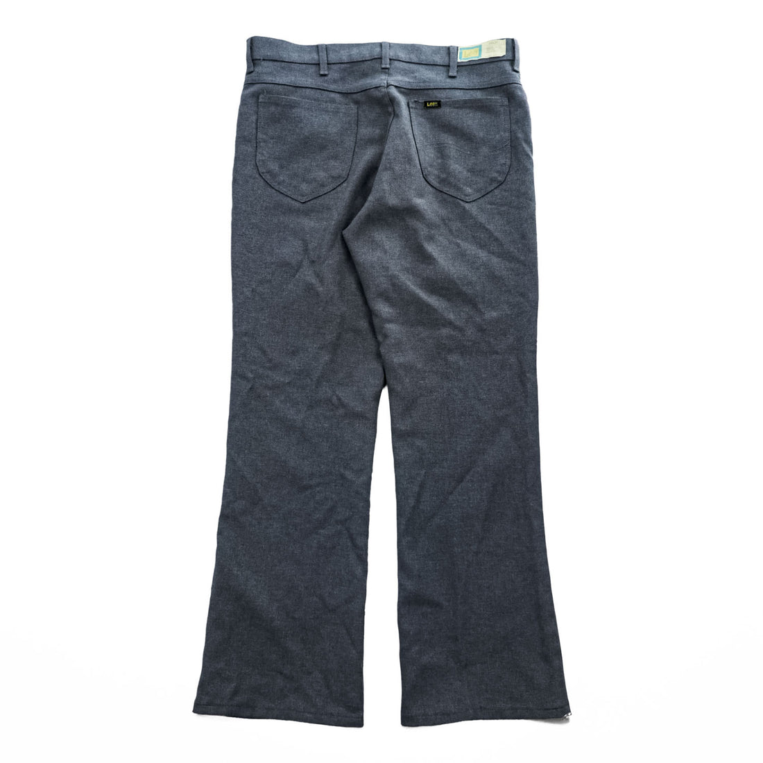 Lee 70年代 USA製 ヴィンテージ ブーツカット スラックス フレアパンツ L グレー  SCOVILLジップ 202-0803