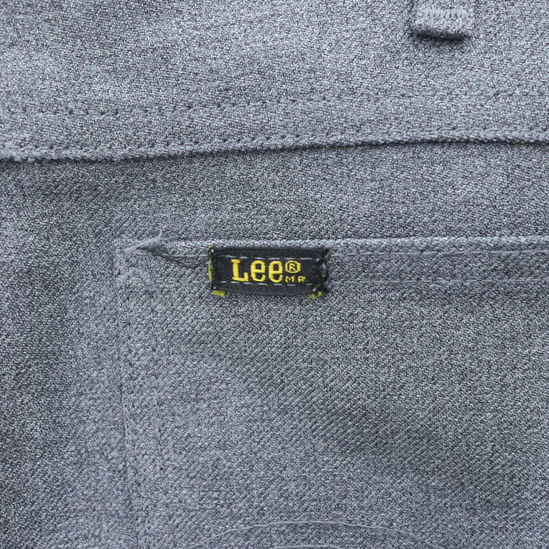Lee 70年代 USA製 ヴィンテージ ブーツカット スラックス フレアパンツ L グレー  SCOVILLジップ 202-0803