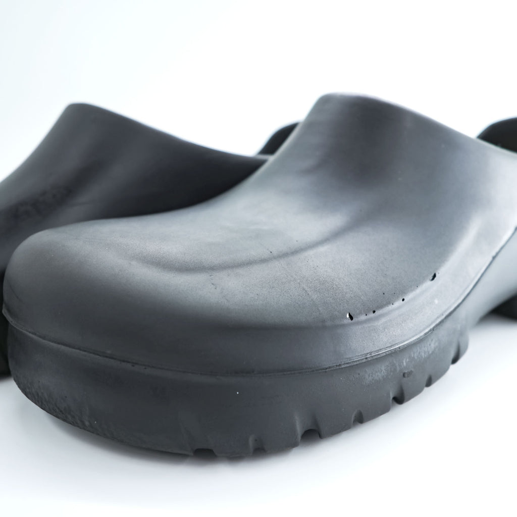 BIRKENSTOCK German-made PU clogs Sandals, US size 10, Black, Slip-On A630
