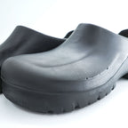 BIRKENSTOCK German-made PU clogs Sandals, US size 10, Black, Slip-On A630