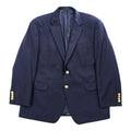 Lauren Ralph Lauren Men's Navy Wool Blazer 44S Short Gold Crest Buttons 2-Button Macy's